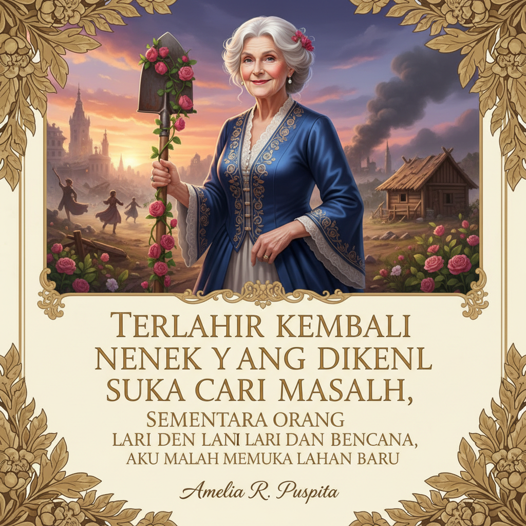 Terlahir kembali sebagai nenek yang dikenal suka cari masalah, sementara orang lain lari dari bencana, aku malah membuka lahan baru.